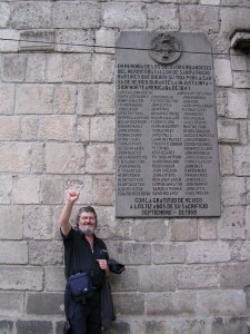 David Irish mon Mexico city David Harding at the memorial to the San Patricios. Mexico City